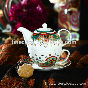 Fine New Bone China Luxury Tea for One of Paisley